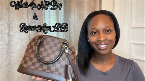 Whats In My Bag And Review Louis Vuitton Alma Bb Youtube