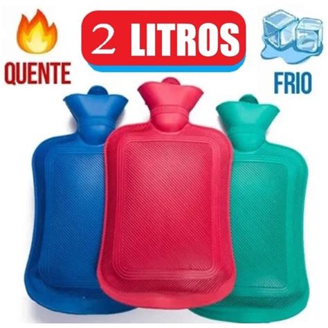 Bolsa De Água Quente Fria Térmica Borracha Relaxa Compressa Dor Cólica