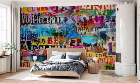 Funky Wallpaper Wallpaper For Sale Graffiti Wallpaper Mural