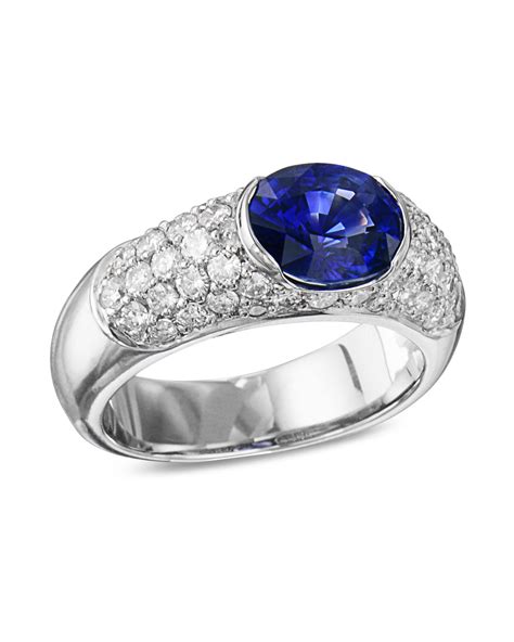 Oval Blue Sapphire Diamond Ring – Turgeon Raine