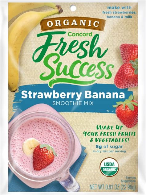 Concord Foods Organic Strawberry Banana Smoothie Mix