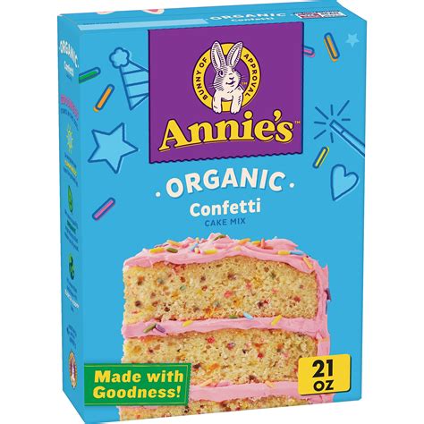 Annies Confetti Cake Mix Usda Certified Organic And Non Gmo 21 Oz