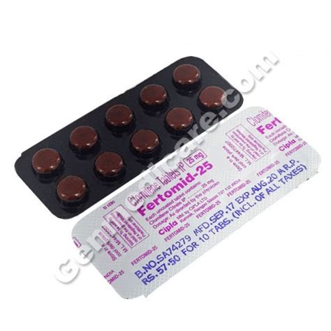 Buy Fertomid Mg Tablet Clomiphene Genmedicare