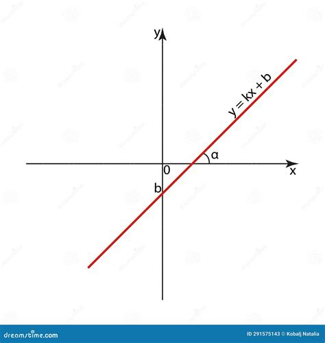 Graph Of The Function Y Kx B Stock Illustration Illustration Of Pattern Diagram 291575143