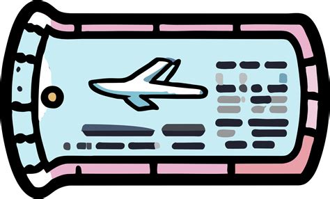 Plane ticket png graphic clipart design 24295659 PNG