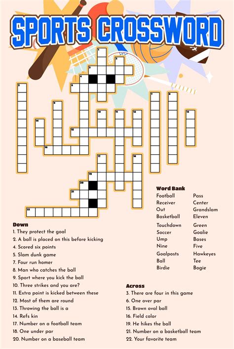 Sports Crossword Puzzles 3