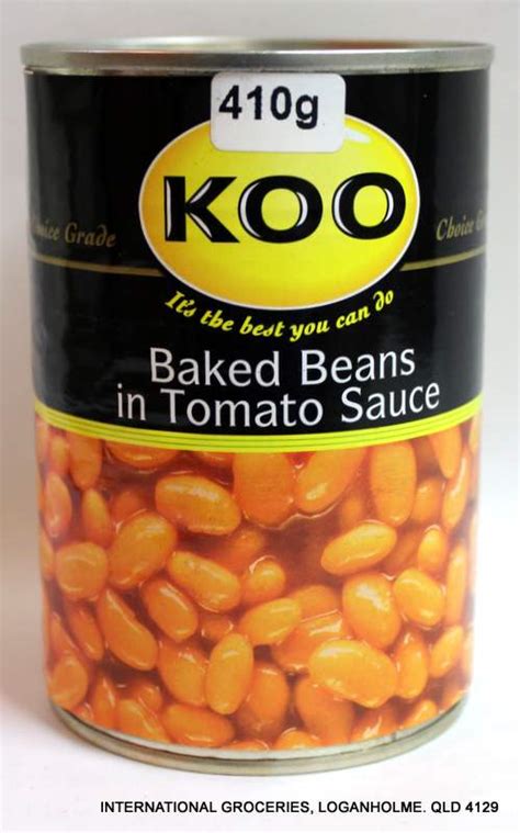 Koo Baked Beans in Tomato Sauce 410g - GS International Groceries - GS ...