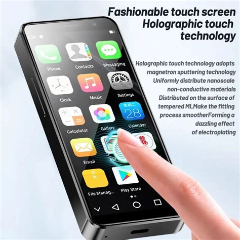 SOYES XS16 Pro 4'' Mini Smartphone 4GB RAM 128GB ROM Android 10.0 Octa ...