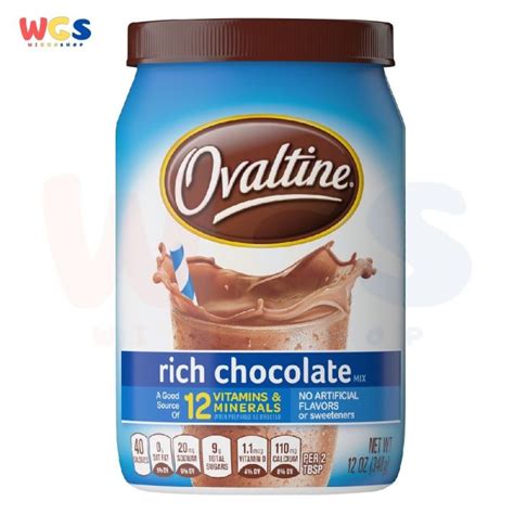 Ovaltine Rich Chocolate Drink Mix 12 Oz Canister 340gr Lazada Indonesia