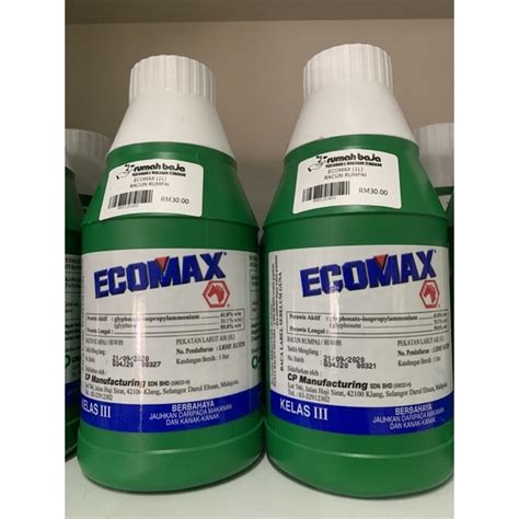 HERBICIDE RACUN RUMPAI ECOMAX ROUNDUP 1L RACUN LALANG RACUN