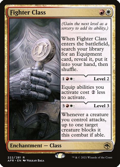 Fighter Class · Adventures In The Forgotten Realms Afr 222 · Scryfall Magic The Gathering Search