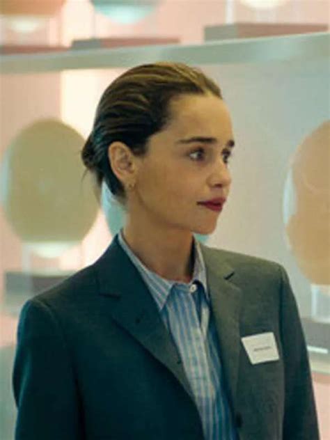 The Pod Generation 2023 Emilia Clarke Grey Blazer The American Outfit