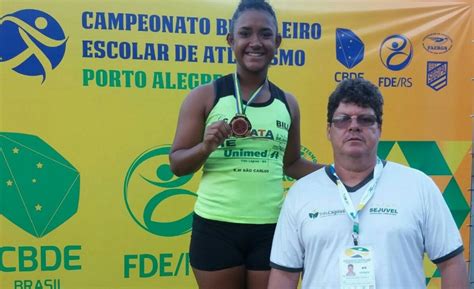 Atleta Tr S Lagoense Leva Medalha De Bronze No Brasileiro Escolar O