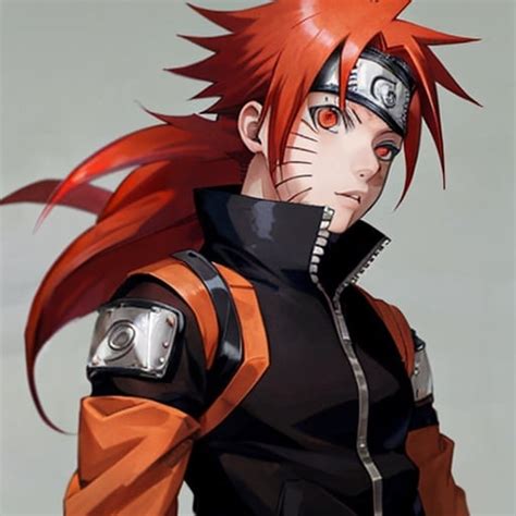 Naruto With Red Hair