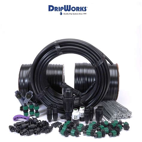 Dripworks Drip Tape Irrigation Kit For Row Crops Waters Upto 20 100 Rows Ebay