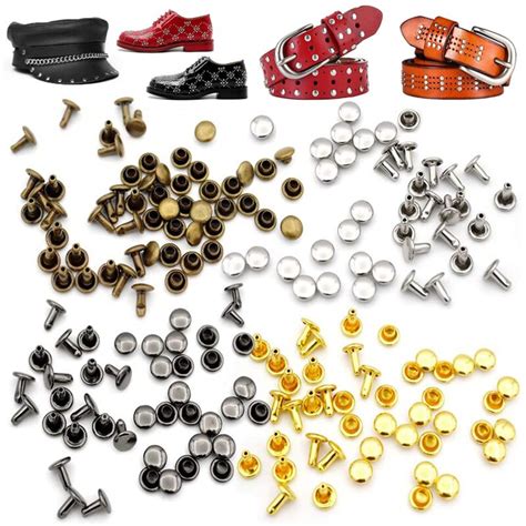 Metal Duplo Bon Rebites Studs Conjuntos Mm Mm Rebite Redondo