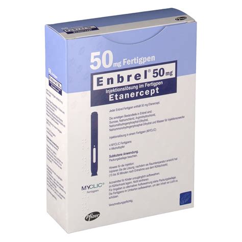 Enbrel 50 Mg Myclic Injektionslösung Fertigpen Shop