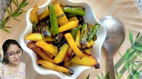 Aloo Peyajkoli Bhaja Peyajkoli Recipe In Bengali