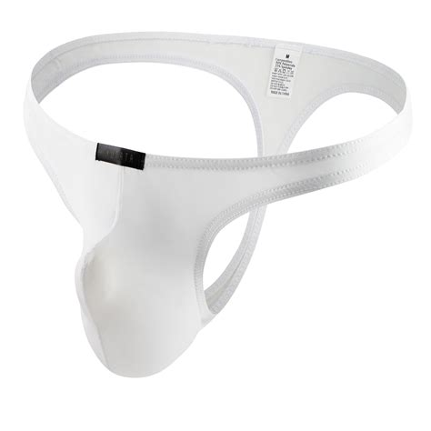 Kpoplk Mens Attractive Side Style Waistband Bikini Brief Thong Underwear White S Walmart