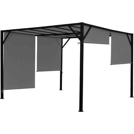 Pergola Arche Pavillon De Jardin Terrasse Auvent Structure Acier Stable