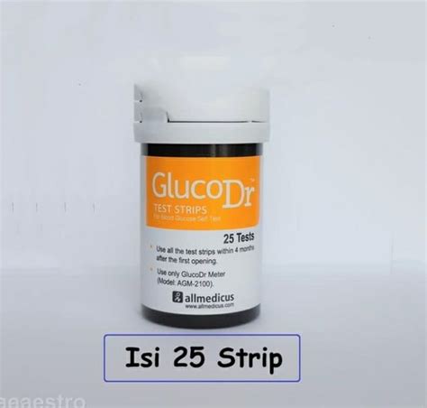 Jual Strip Cek Gula Darah Gluco Dr Strip Test Glucose GlucoDr Isi 25