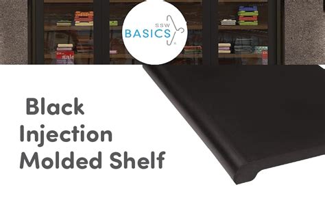 Amazon Sswbasics Bullnose Black Injection Molded Shelf W X