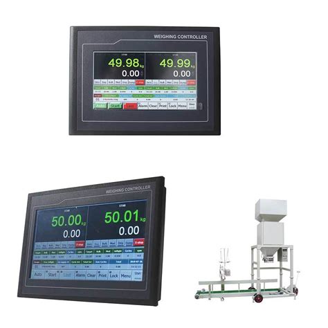 Supmeter Dual Scales Packing Weight Controller For 5 50kg Sugar Rice