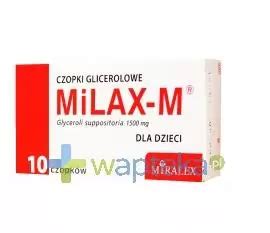 MiLAX M Czopki glicerolowe dla dzieci 10 sztuk ᐈ Cena Opinie