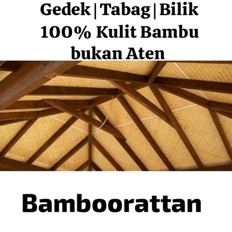 Jual Gedek Bambu X Kulit Bukan Aten Anyaman Bambu Bilik Bambu