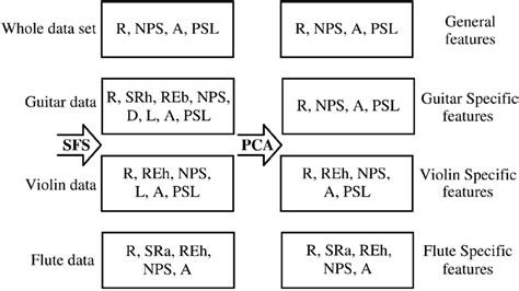 Selected Features After The Sequential Forward Selection Procedure