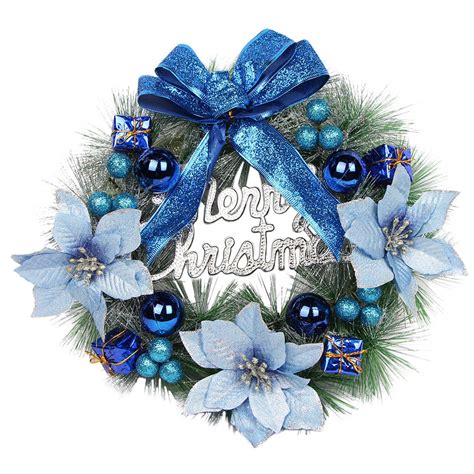 Bcmmklpp Christmas Decorations 118 Inch Wreath With Bows And Ribbon