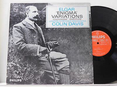 Colin Davis Lp Elgar Enigma Variations Cockaigne Philips Vg Ebay