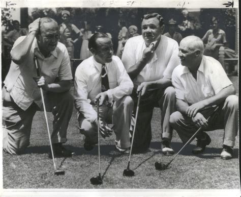 Lot Detail 1941 Babe Ruth Ty Cobb Tris Speaker At Golf Outing Rogers