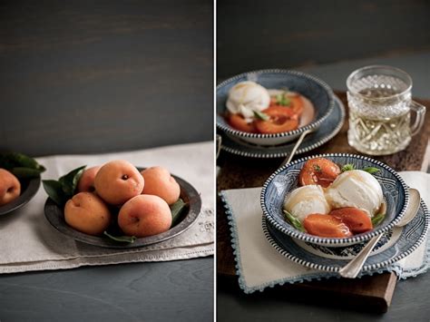 Poached Apricots Recipe With Basil A La Mode White On Rice Couple