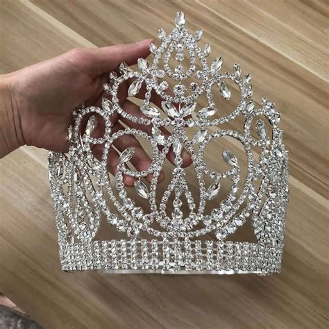 Bulk Princess Rhinestone Crystal Beauty Custom Big Pageant Queen Miss