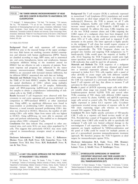 PDF P09 10 Dysregulated Expressions Of Inhibitory Checkpoint