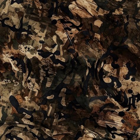 Premium Photo Dirty Camouflage Fabric Texture Dark Color