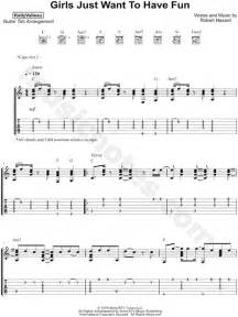 Girls Just Wanna Have Fun Guitar Chords