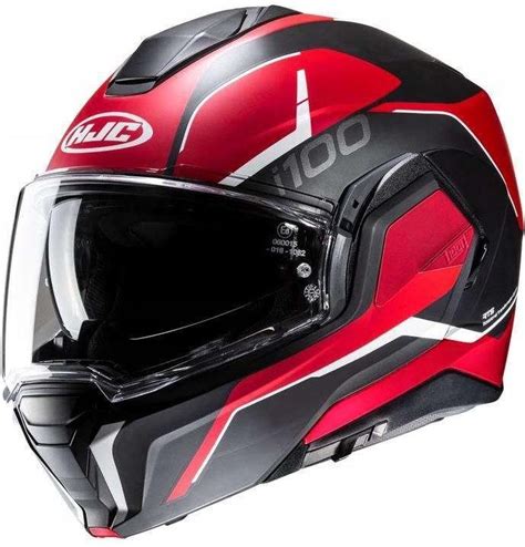 Kask Motocyklowy Hjc Szcz Kowy I Lorix Black Red Czarny Czerwony