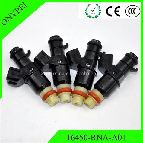 4 PCS 16450 RNA A01 Fuel Injector Nozzle For Honda 06 11 Civic Fit 09