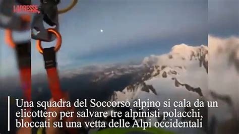 Alpinisti Polacchi Bloccati A Mila Metri Sul Monte Bianco Il Video