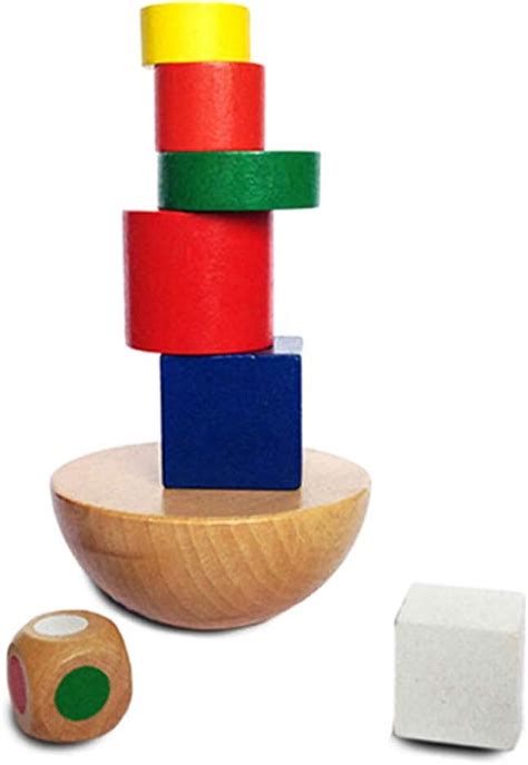 Wankd Montessori Spielzeug Turm Aus Holz Zum Stapeln Balancieren Von