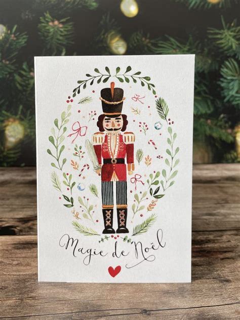 Carte Double Aquarelle Nutcracker Les R Ves De Caro