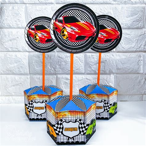 Centro De Mesa Hot Wheels G Caixa Sextavada Elo