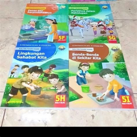 Jual PAKET Buku Sd Teks Tematik Terpadu Kelas 5 FGHI Yudhistira