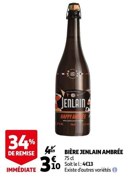 Promo Jenlain bière ambrée chez Auchan