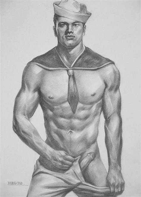 Original Pencil Male Nude Gay Interes Drawing By Hongtao Huang Sexiz Pix