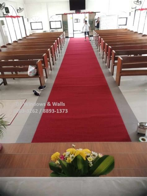 Red Carpet Roll with Edging for Church and Chapels : Metro Manila Project