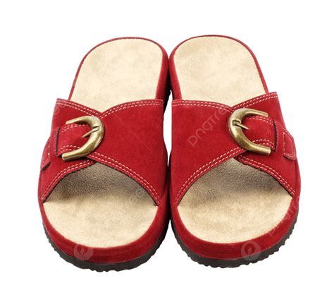 Red Slippers Shoe Textile Comfort Photo Png Transparent Image And