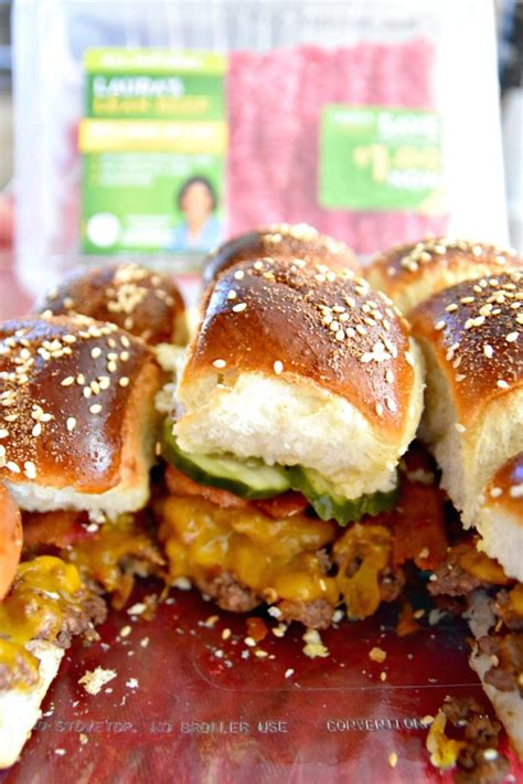 Baked Bacon Cheeseburger Sliders Mess For Less